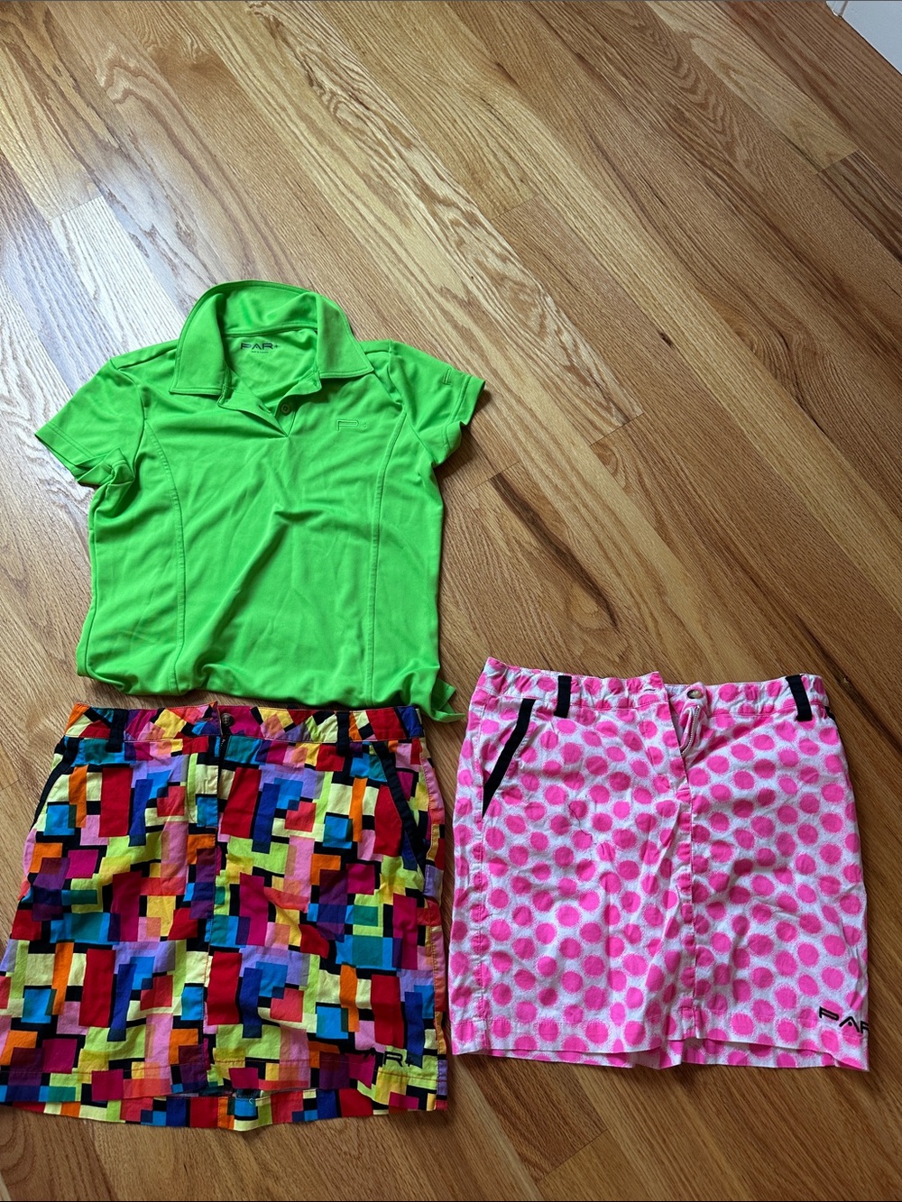 Teen Girls Par golf skorts and golf shirt size 14